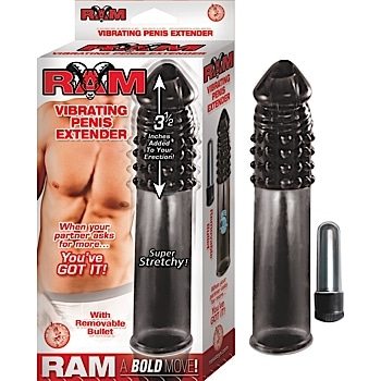 Vibrating Penis Extender Grey