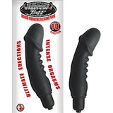 Ribbed Vibrating Silicone Penis