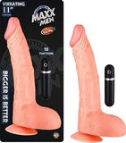 Maxx Men Vibrating 11" Curved Dong