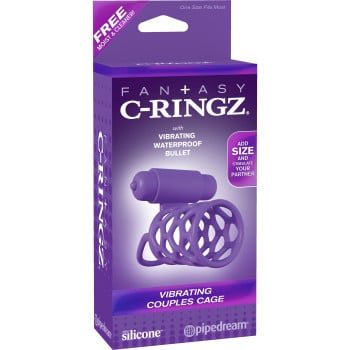 Fantasy C-Ringz Vibrating Couples Cage