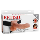 Fetish Fantasy 7" Hollow Strap-On with Balls