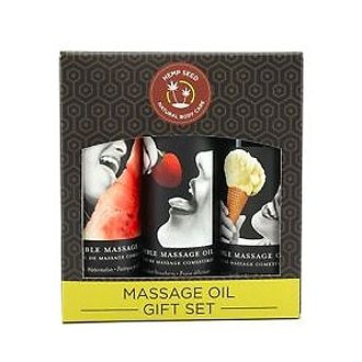 Hemp Seed Edible Massage Oil Gift Set