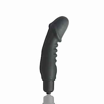 Ribbed Vibrating Silicone Penis
