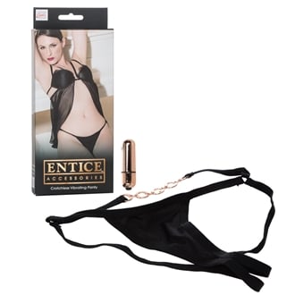 Entice Crotchless Vibrating Panty