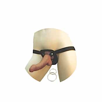 Latin American Whoppers 6.5" Vibrating Dong With Universal Harness