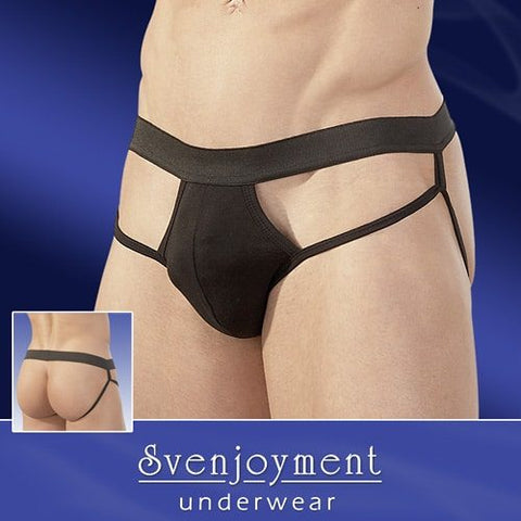 Mens Svenjoyment Jockstrap Black S-L