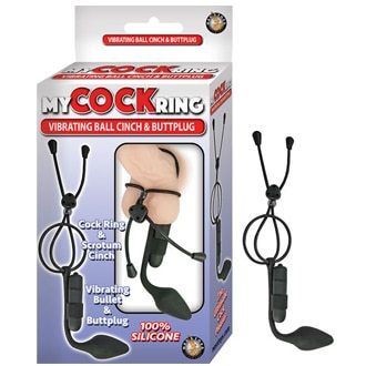 VIBRATING BALL CINCH & BUTTPLUG